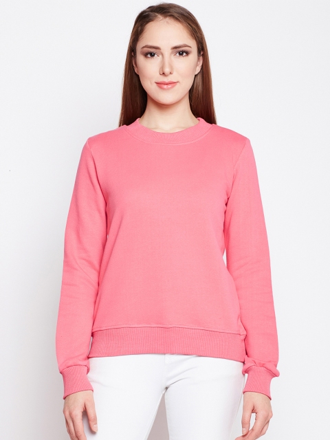 

Alsace Lorraine Paris Women Pink Solid Sweatshirt