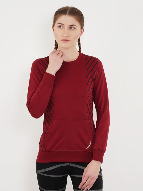 

Sweet Dreams Women Maroon Printed Sweatshirt