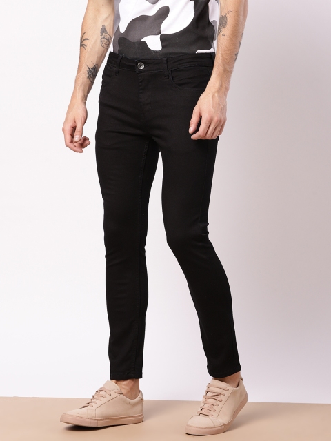 

ether Men Black Skinny Fit Mid-Rise Clean Look Stretchable Jeans