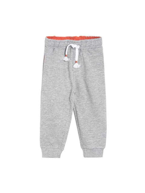 

MINI KLUB Boys Grey Melange Solid Joggers