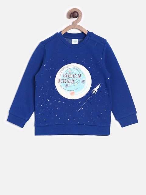 

MINI KLUB Boys Blue Printed Sweatshirt