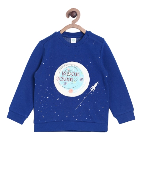 

MINI KLUB Boys Blue Printed Sweatshirt