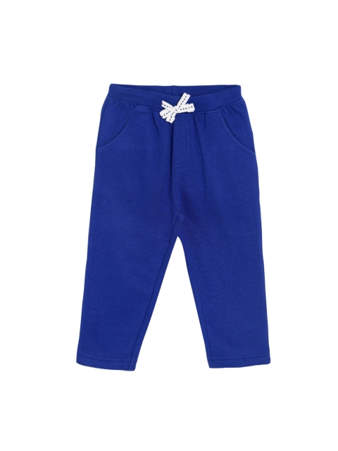 

MINI KLUB Boys Blue Solid Track Pants