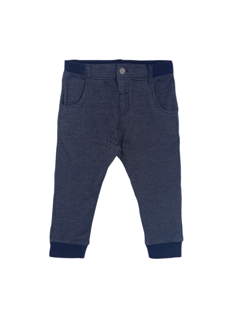 

MINI KLUB Boys Navy Blue Solid Joggers