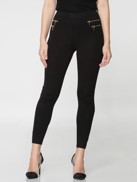 

ONLY Women Black Solid Treggings