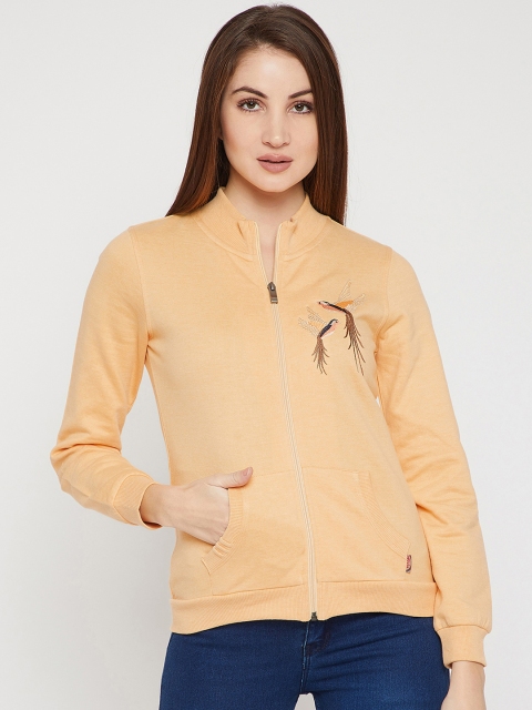 

RARE Women Yellow Solid Sweatshirt