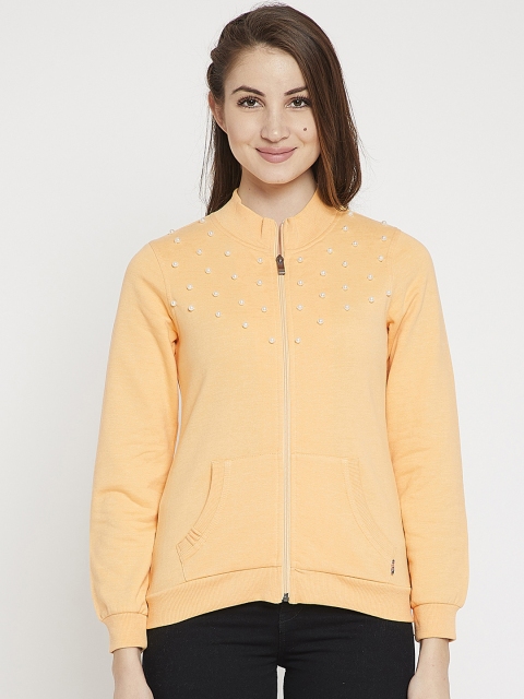 

Marie Claire Women Yellow Solid Sweatshirt