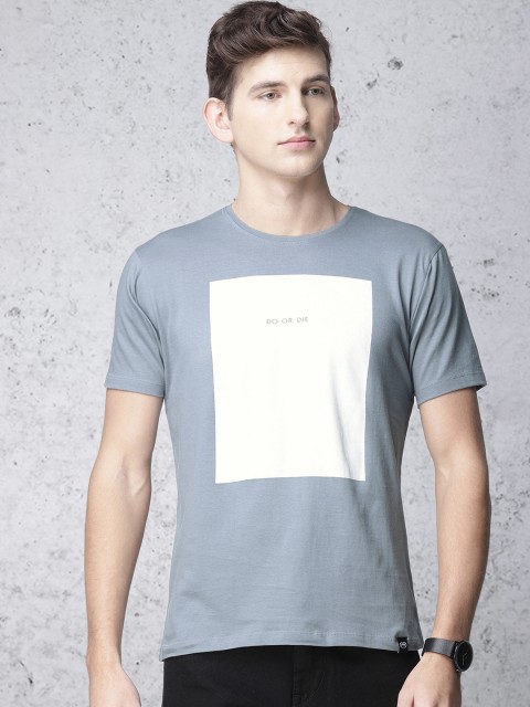 

Ecko Unltd Men Blue Printed Slim Fit Round Neck T-shirt