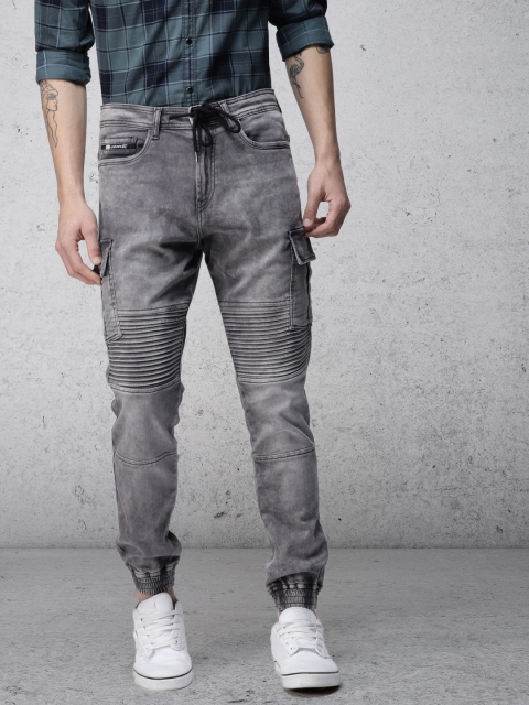 

Ecko Unltd Men Grey Jogger Mid-Rise Clean Look Stretchable Jeans