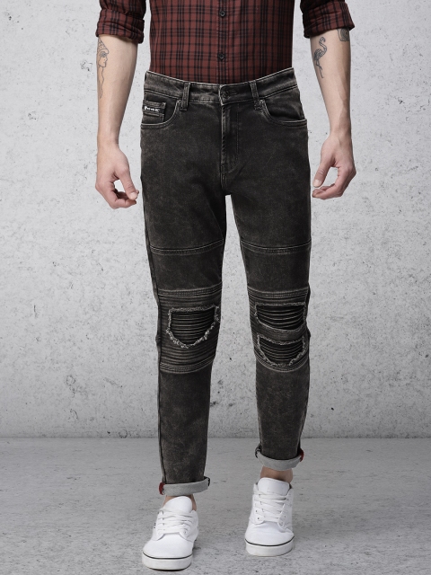 

Ecko Unltd Men Black Slim Tapered Fit Mid-Rise Mildly Distressed Jeans