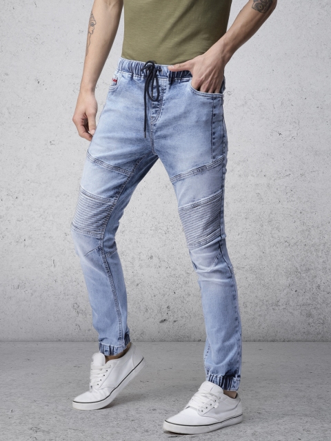 

Ecko Unltd Men Blue Jogger Mid-Rise Clean Jogger Jeans