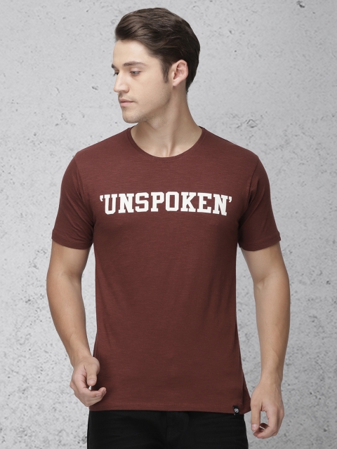 

Ecko Unltd Men Brown Printed Round Neck T-shirt