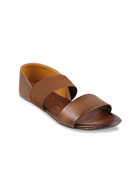 

Metro Women Rust Solid Synthetic Open Toe Flats