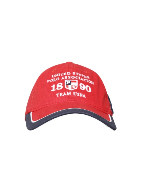 

U.S. Polo Assn. Men Red Embroidered Baseball Cap