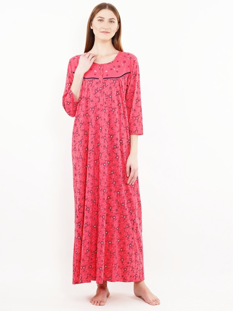 

Sweet Dreams Pink Floral Printed Nightdress