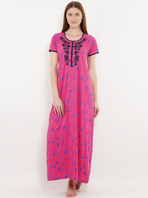 

Sweet Dreams Pink Printed Maxi Nightdress