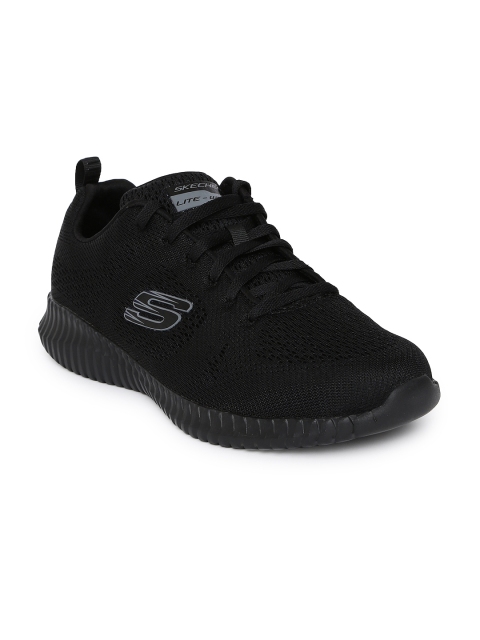 

Skechers Men Black Elite Flex Sneakers