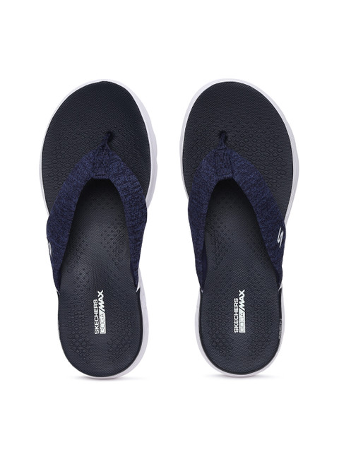 

Skechers Women Navy Blue Solid Thong Flip-Flops