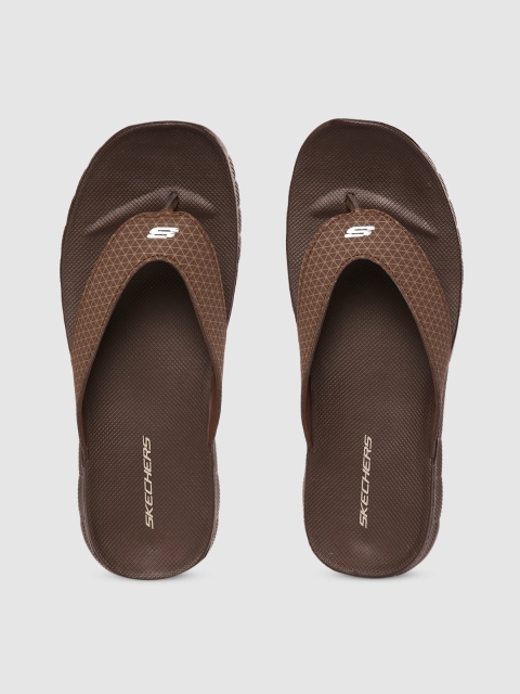 

Skechers Men Brown Solid Thong Flip-Flops