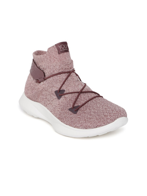 

Skechers Women Mauve Mesh SERENE - ADORNED Mid-Top Walking Shoes