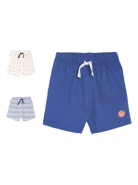 

MINI KLUB Boys Pack Of 3 Regular Fit Shorts, White