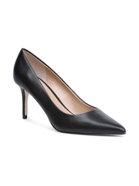 

Call It Spring Women Black Solid Pumps