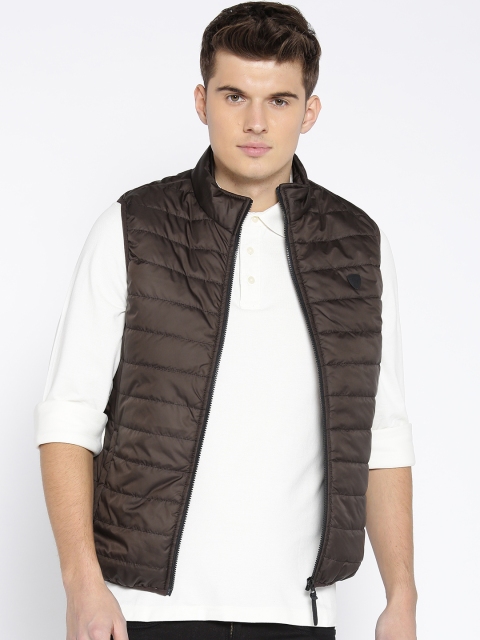 

U.S. Polo Assn. Denim Co. Men Coffee Brown Solid Padded Jacket