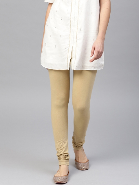 

Libas Women Beige Solid Leggings