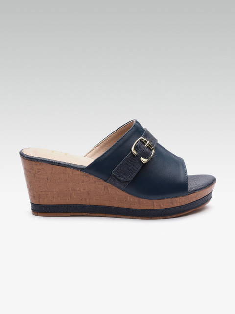 

Carlton London Women Navy Blue Solid Wedges