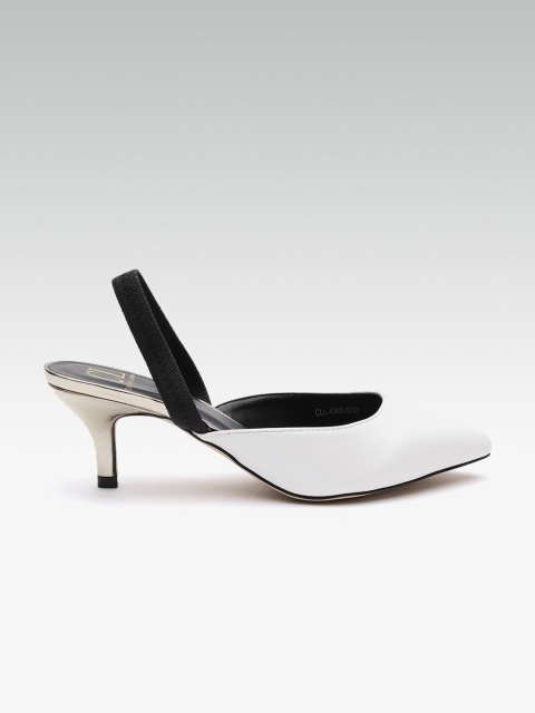 

Carlton London Women White Solid Pumps