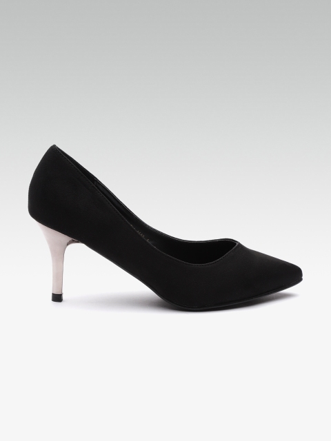 

Carlton London Women Black Solid Pumps