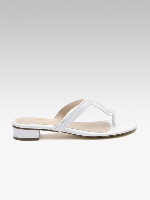 

Carlton London Women White Solid Open Toe Flats