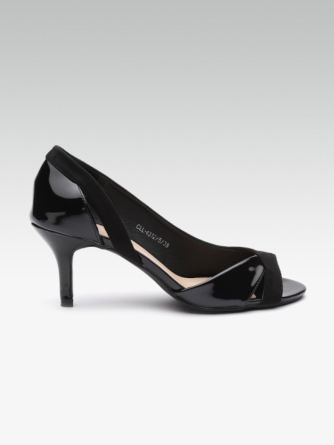 

Carlton London Women Black Solid Heels