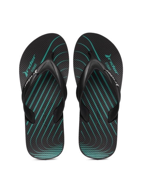 

Rider Men Black Striped Thong Flip-Flops