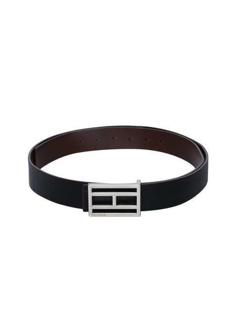 

Tommy Hilfiger Men Black Solid Leather Belt