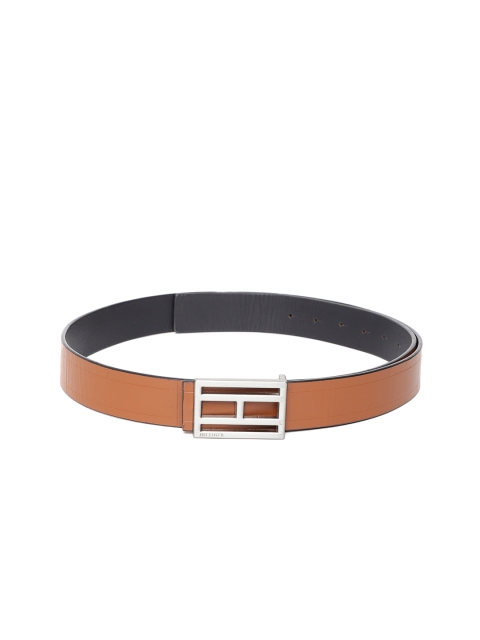 

Tommy Hilfiger Men Tan Brown Solid Leather Belt