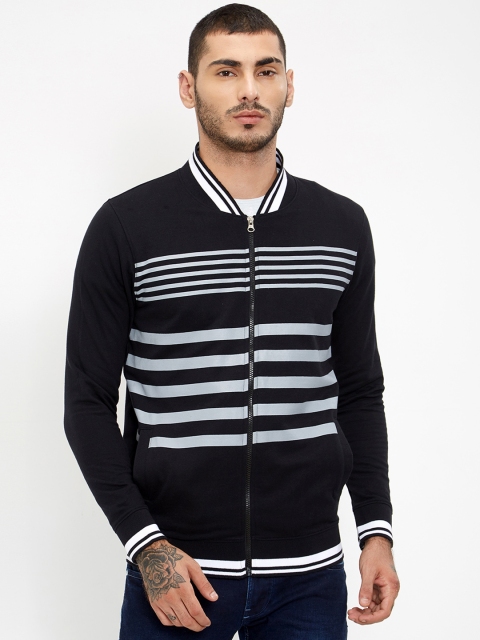 

Maniac Men Black Striped Open Front Jacket
