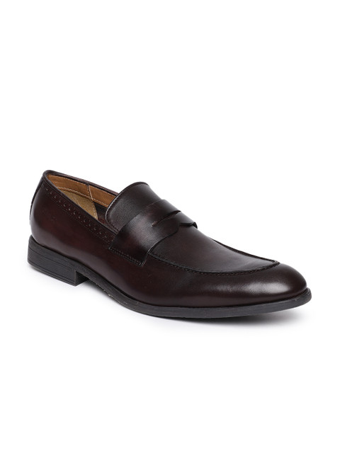 

Ruosh Men Formal Brown Leather Loafers