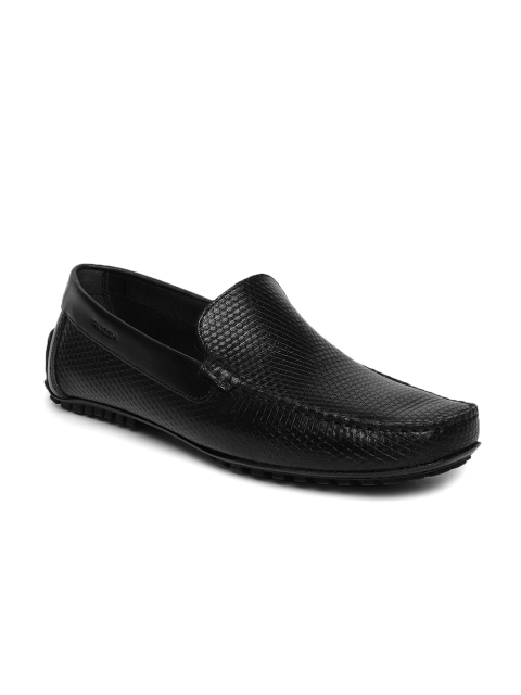

Ruosh Casual Men Black Leather Driving Loafers