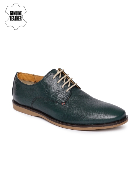 

Ruosh Men Navy Blue Genuine leather Derbys