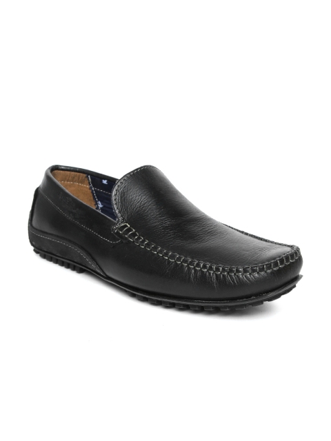 

Ruosh Men Black Leather Driving Shoes, Brown