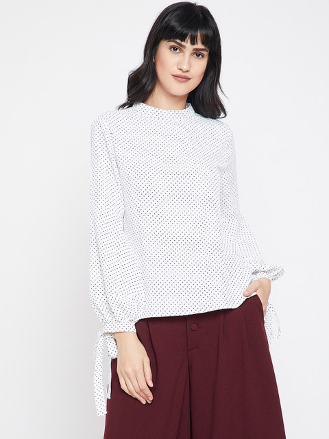 

Marie Claire Women White Printed Top