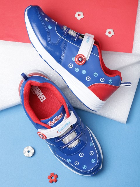 

YK Marvel Boys Blue Printed Sneakers