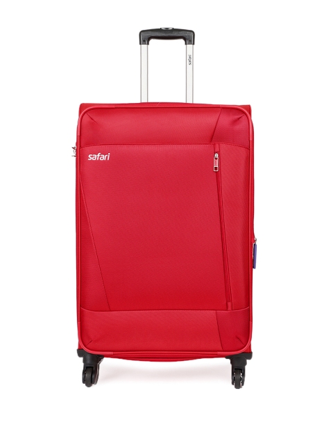 

Safari Unisex Savage Red 4 Wheel Check-in Soft Luggage Medium Trolley Bag