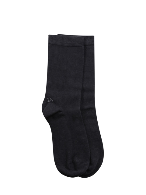 

Bonjour Men Grey Solid Above Ankle-Length Socks