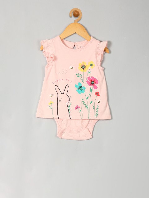 

GAP Girls Pink Printed Little Artist Flutter Body Double