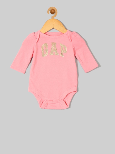 

GAP Baby Pink Brannan Bear Logo Bodysuit