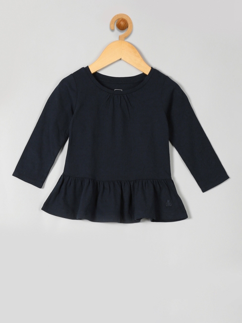 

GAP Girls Navy Blue Solid Top