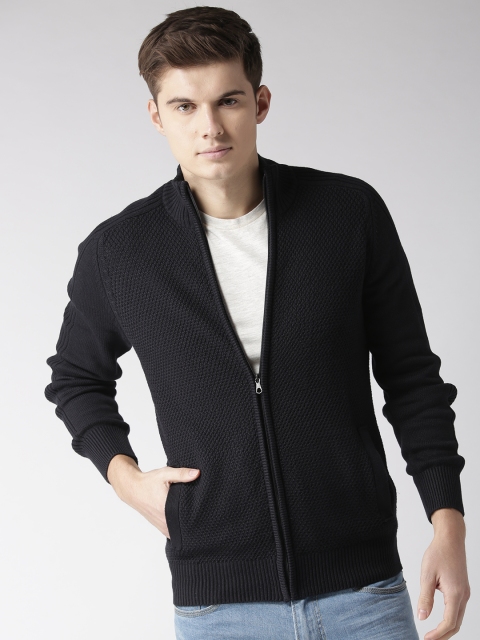 

Celio Men Navy Blue Solid Cardigan