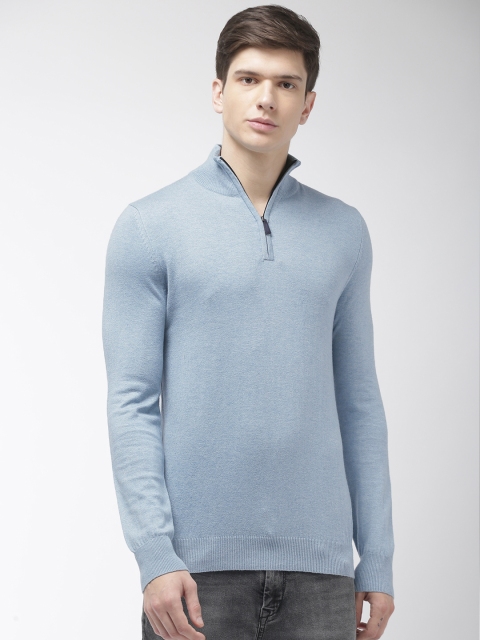 

Celio Men Blue Solid Sweater